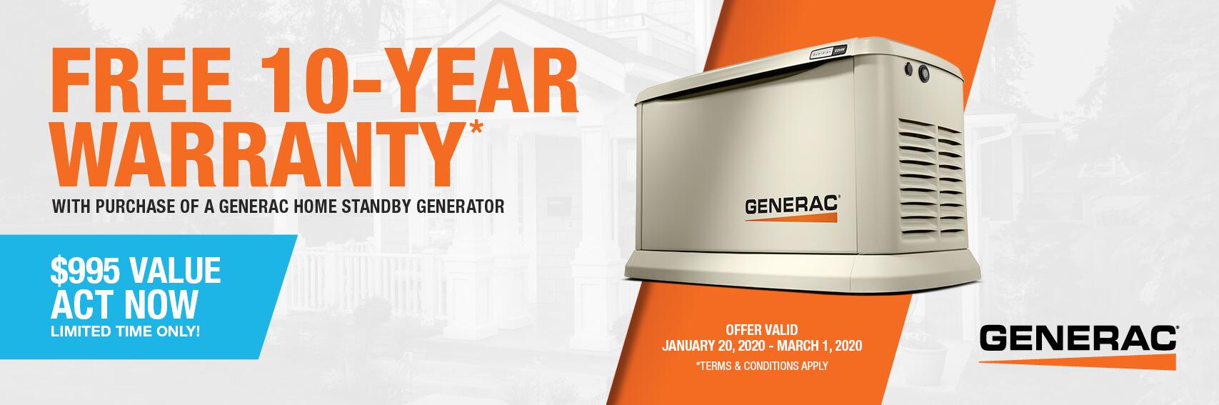 Homestandby Generator Deal | Warranty Offer | Generac Dealer | Orlando, FL